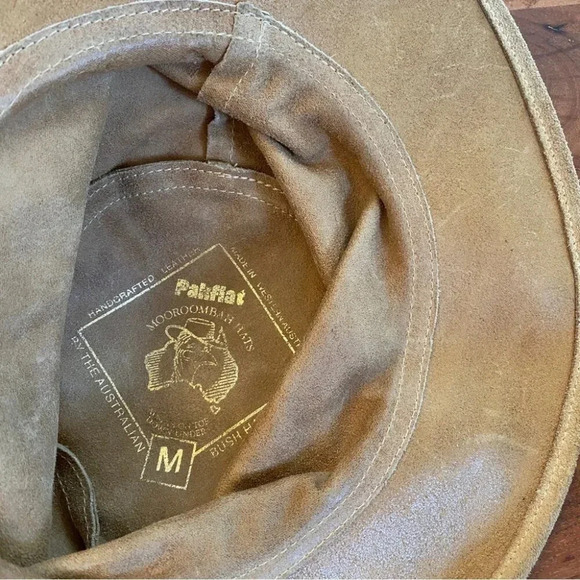 Pakflat Australian Bush Hat Handcrafted  Genuine Suede Leather - Picture 7 of 14
